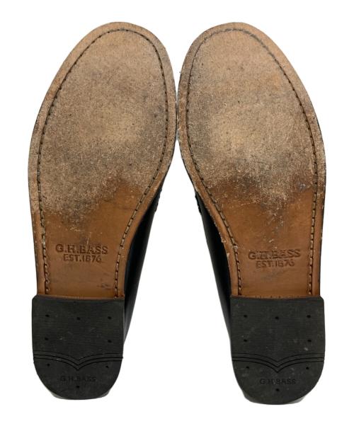 G.H.BASS（ジーエイチバス）G.H.BASS (ジーエイチバス) コインローファー ブラック サイズ:US8の古着・服飾アイテム