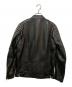 DIESEL (ディーゼル) ラムレザーシングルライダースジャケット ブラック サイズ:Ｓ：14000円