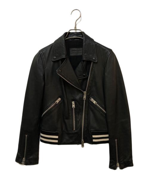 ALL SAINTS（オールセインツ）ALL SAINTS (オールセインツ) レザーライダースジャケット ブラック サイズ:34の古着・服飾アイテム