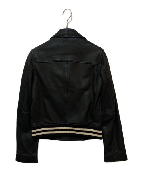 ALL SAINTS（オールセインツ）ALL SAINTS (オールセインツ) レザーライダースジャケット ブラック サイズ:34の古着・服飾アイテム