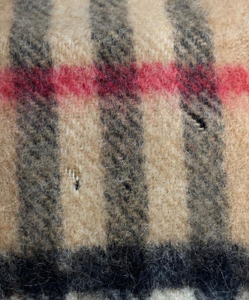 Burberry's（バーバリー）Burberry's (バーバリーズ) ノバチェックカシミヤマフラー ブラウンの古着・服飾アイテム