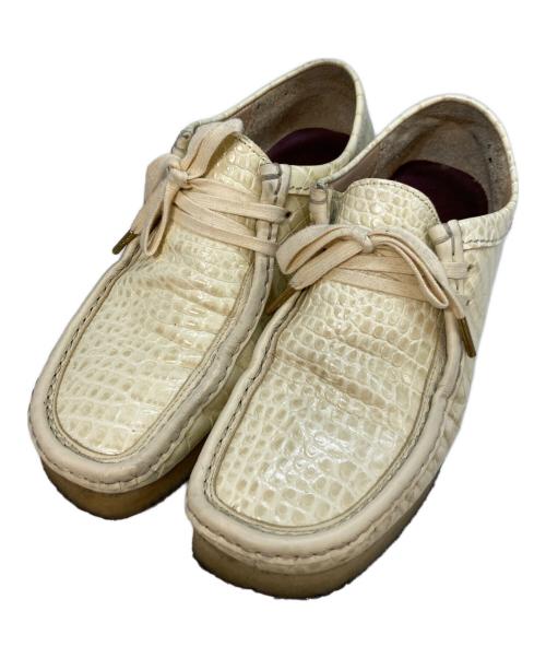 CLARKS（クラークス）CLARKS (クラークス) PACKER SHOE Wallabee Tam croc ベージュ サイズ:24.5の古着・服飾アイテム