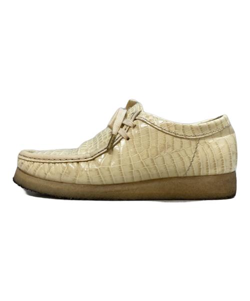 CLARKS（クラークス）CLARKS (クラークス) PACKER SHOE Wallabee Tam croc ベージュ サイズ:24.5の古着・服飾アイテム