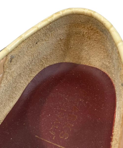 CLARKS（クラークス）CLARKS (クラークス) PACKER SHOE Wallabee Tam croc ベージュ サイズ:24.5の古着・服飾アイテム