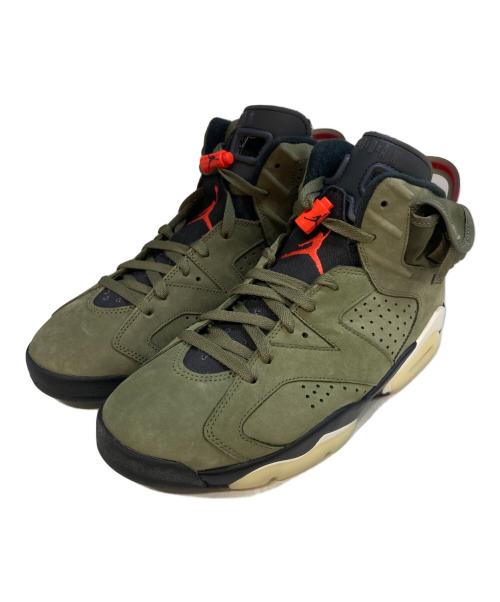 NIKE（ナイキ）NIKE (ナイキ) Travis Scott (トラヴィス・スコット) Air Jordan 6 Retro　CN1084-200 オリーブ サイズ:27の古着・服飾アイテム