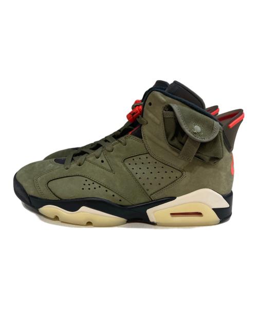 NIKE（ナイキ）NIKE (ナイキ) Travis Scott (トラヴィス・スコット) Air Jordan 6 Retro　CN1084-200 オリーブ サイズ:27の古着・服飾アイテム