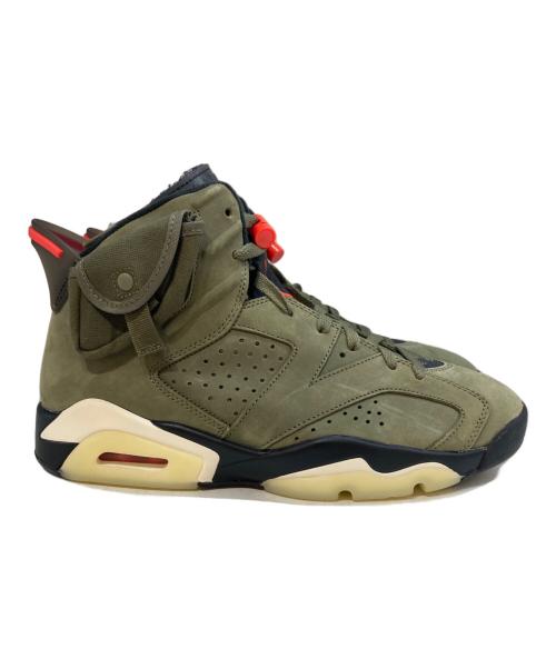NIKE（ナイキ）NIKE (ナイキ) Travis Scott (トラヴィス・スコット) Air Jordan 6 Retro　CN1084-200 オリーブ サイズ:27の古着・服飾アイテム
