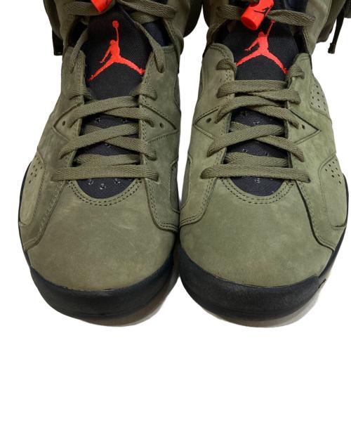 NIKE（ナイキ）NIKE (ナイキ) Travis Scott (トラヴィス・スコット) Air Jordan 6 Retro　CN1084-200 オリーブ サイズ:27の古着・服飾アイテム