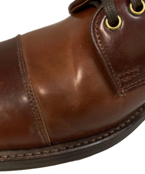 WHEEL ROBE（ウィールローブ）WHEEL ROBE (ウィールローブ) PLAIN TOE DERBY ブラウン サイズ:7 1/2の古着・服飾アイテム