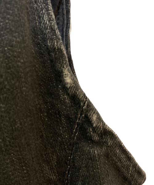 HELMUT LANG（ヘルムートラング）HELMUT LANG (ヘルムートラング) ブラックデニムレザー切替ベスト ブラック サイズ:Pの古着・服飾アイテム