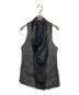 HELMUT LANG（ヘルムートラング）の古着「ブラックデニムレザー切替ベスト」｜ブラック