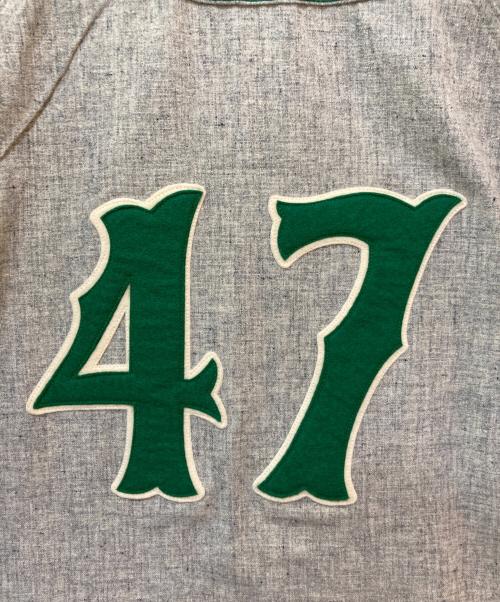 EBBETS FIELD FLANNELS（エベッツフィールドフランネルズ）EBBETS FIELD FLANNELS (エベッツフィールドフランネルズ) ベースボールシャツ グレー サイズ:Sの古着・服飾アイテム