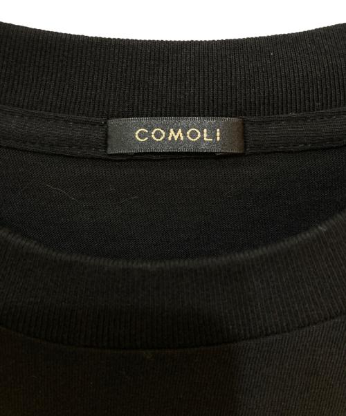 COMOLI（コモリ）COMOLI (コモリ) コットンジャージ 半袖Tシャツ ブラック サイズ:4の古着・服飾アイテム