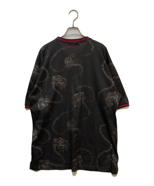 BlackEyePatch（ブラックアイパッチ）BlackEyePatch (ブラックアイパッチ) WILDSIDE (ワイルドサイド) GAME SHIRT ブラック サイズ:XLの古着・服飾アイテム