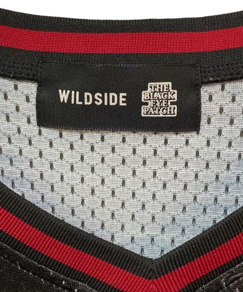 BlackEyePatch（ブラックアイパッチ）BlackEyePatch (ブラックアイパッチ) WILDSIDE (ワイルドサイド) GAME SHIRT ブラック サイズ:XLの古着・服飾アイテム