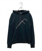 DIOR HOMMEディオール オム）の古着「message print sweat parka　6BH3054309」｜ブラック