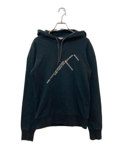 DIOR HOMME（ディオール オム）DIOR HOMME (ディオール オム) message print sweat parka　6BH3054309 ブラック サイズ:サイズ表記なしの古着・服飾アイテム