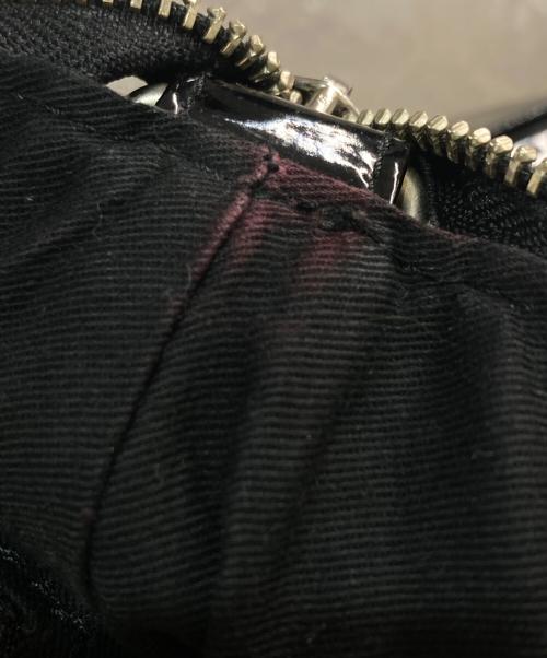 JUNYA WATANABE COMME des GARCONS（ジュンヤワタナベ コムデギャルソン）JUNYA WATANABE COMME des GARCONS ((ジュンヤワタナベ コムデギャルソン) エナメルハンドバッグ　JE-K205 ブラックの古着・服飾アイテム