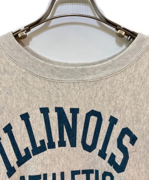 Champion REVERSE WEAVE（チャンピオン リバース ウィーブ）Champion REVERSE WEAVE (チャンピオン リバース ウィーブ) 2nd パテントモデル クルーネック スウェット　C3-Y019 グレー サイズ:XLARGEの古着・服飾アイテム