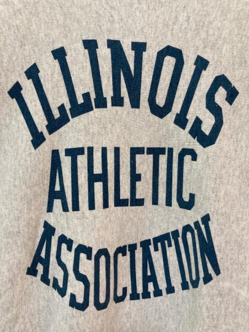 Champion REVERSE WEAVE（チャンピオン リバース ウィーブ）Champion REVERSE WEAVE (チャンピオン リバース ウィーブ) 2nd パテントモデル クルーネック スウェット　C3-Y019 グレー サイズ:XLARGEの古着・服飾アイテム