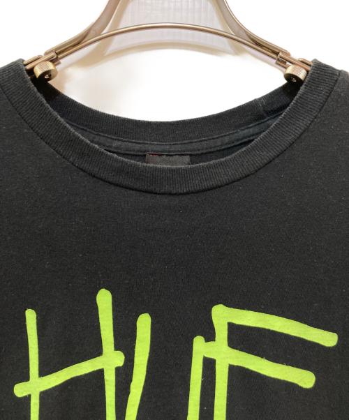 stussy（ステューシー）stussy (ステューシー) HUF (ハフ) 00's コラボロゴTシャツ ブラック サイズ:Lの古着・服飾アイテム