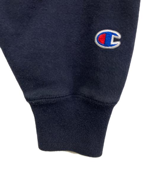 Champion REVERSE WEAVE（チャンピオン リバース ウィーブ）Champion REVERSE WEAVE (チャンピオン リバース ウィーブ) MoMA (モマ) プルオーバーパーカー ネイビー サイズ:Ｌの古着・服飾アイテム