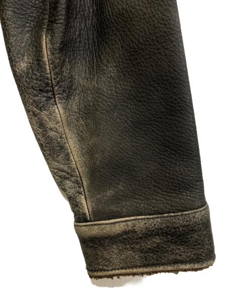 GAP（ギャップ）GAP (ギャップ) 裏ボアレザーコート ブラック サイズ:Sの古着・服飾アイテム