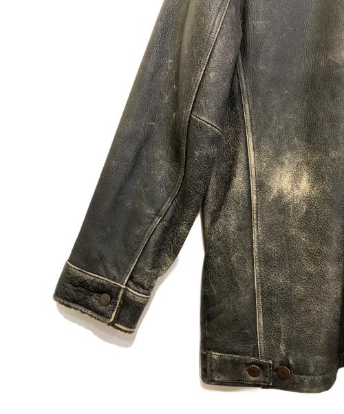 GAP（ギャップ）GAP (ギャップ) 裏ボアレザーコート ブラック サイズ:Sの古着・服飾アイテム