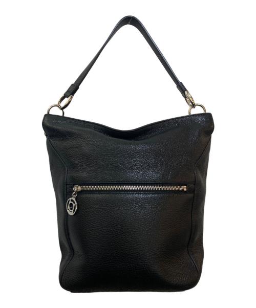 BEAUGRAND（ボーグラン）BEAUGRAND (ボーグラン) レザーワンショルダーバッグ ブラックの古着・服飾アイテム