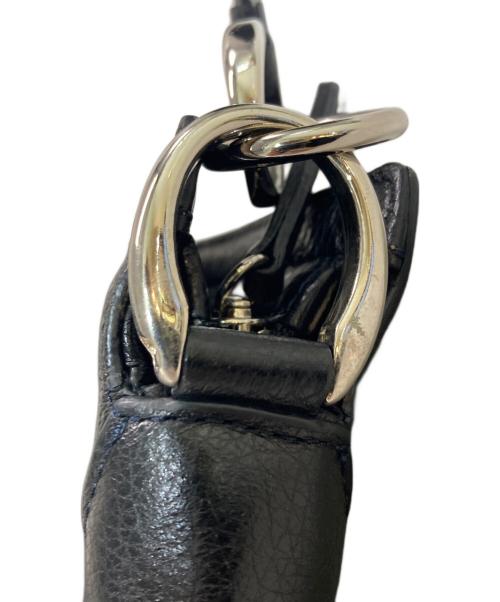 BEAUGRAND（ボーグラン）BEAUGRAND (ボーグラン) レザーワンショルダーバッグ ブラックの古着・服飾アイテム