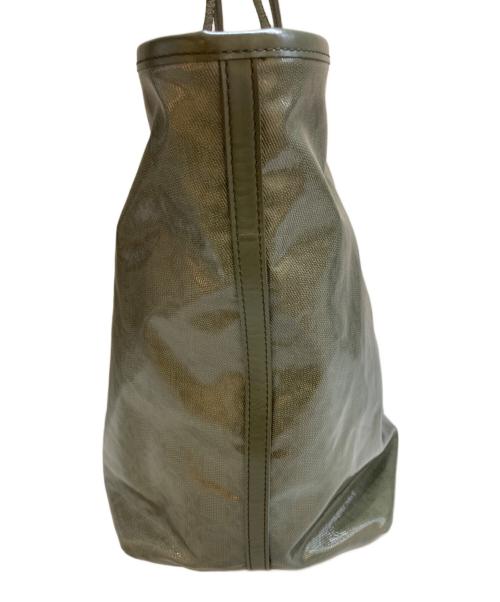 MACKINTOSH LONDON（マッキントッシュ ロンドン）MACKINTOSH LONDON (マッキントッシュ ロンドン) コーティングトートバッグ オリーブの古着・服飾アイテム