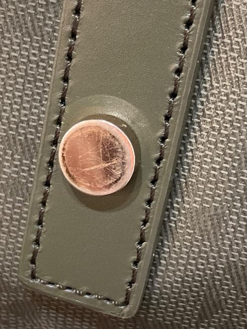 MACKINTOSH LONDON（マッキントッシュ ロンドン）MACKINTOSH LONDON (マッキントッシュ ロンドン) コーティングトートバッグ オリーブの古着・服飾アイテム