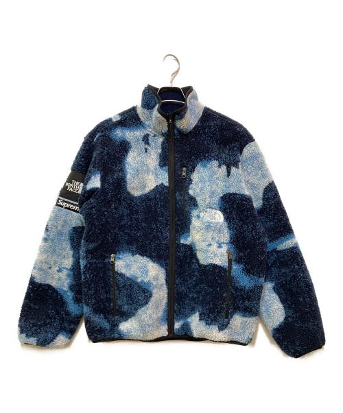THE NORTH FACE（ザ ノース フェイス）THE NORTH FACE (ザ ノース フェイス) Supreme (シュプリーム) Bleached Denim Print Fleece Jacket ブルー サイズ:Mの古着・服飾アイテム