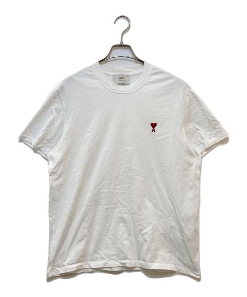 AMI Alexandre Mattiussi（アミアレクサンドルマテュッシ）AMI Alexandre Mattiussi (アミアレクサンドルマテュッシ) blanc AMI DE COEUR T-SHIRT　BFUTS035.724 ホワイト サイズ:Lの古着・服飾アイテム