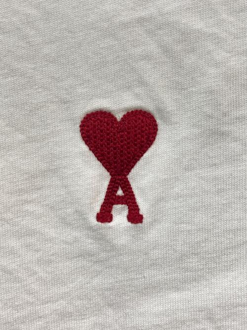 AMI Alexandre Mattiussi（アミアレクサンドルマテュッシ）AMI Alexandre Mattiussi (アミアレクサンドルマテュッシ) blanc AMI DE COEUR T-SHIRT　BFUTS035.724 ホワイト サイズ:Lの古着・服飾アイテム