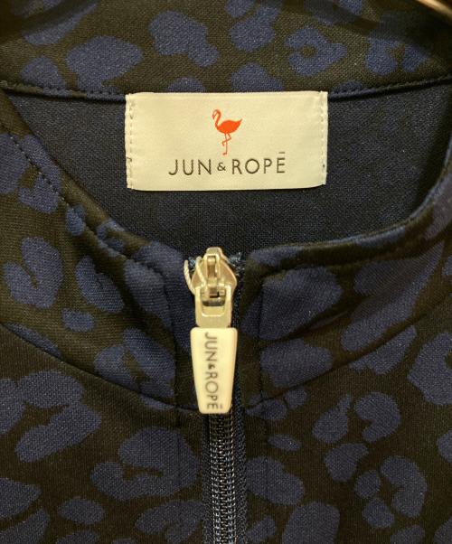 Jun&Rope（ジュンアンドロペ）Jun&Rope (ジュンアンドロペ) アニマル柄JQ UVライト ブルゾン ジャケット ネイビー サイズ:M 未使用品の古着・服飾アイテム