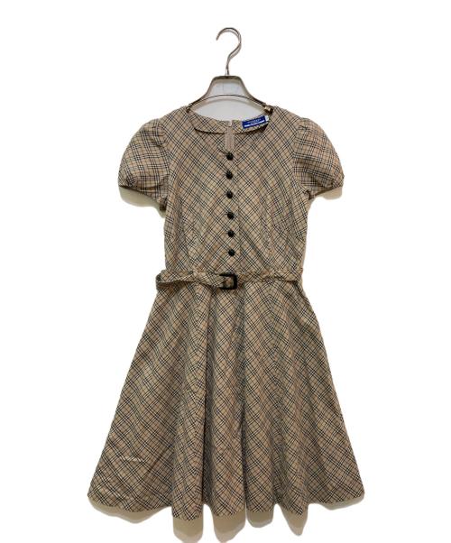 BURBERRY BLUE LABEL（バーバリーロンドンブルーレーベル）BURBERRY BLUE LABEL (バーバリーロンドンブルーレーベル) ノヴァチェックワンピース ベージュ サイズ:36の古着・服飾アイテム