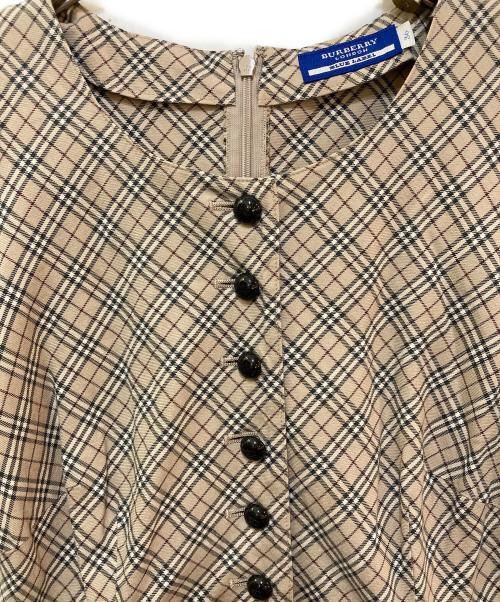 BURBERRY BLUE LABEL（バーバリーロンドンブルーレーベル）BURBERRY BLUE LABEL (バーバリーロンドンブルーレーベル) ノヴァチェックワンピース ベージュ サイズ:36の古着・服飾アイテム