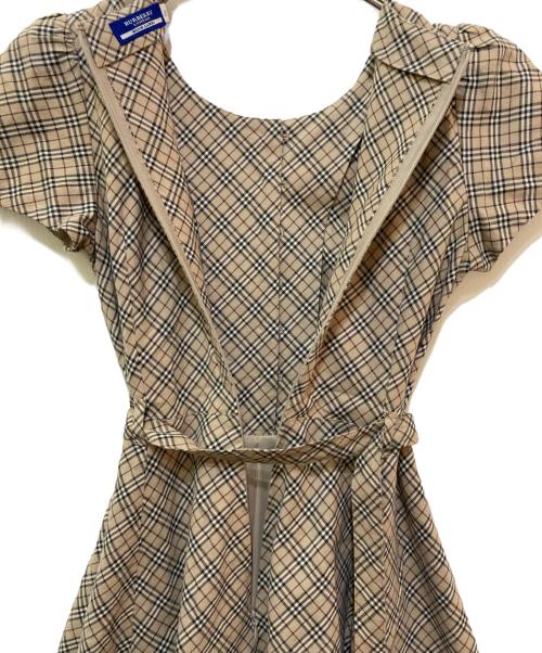 BURBERRY BLUE LABEL（バーバリーロンドンブルーレーベル）BURBERRY BLUE LABEL (バーバリーロンドンブルーレーベル) ノヴァチェックワンピース ベージュ サイズ:36の古着・服飾アイテム