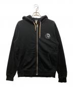 DIESELディーゼル）の古着「ジップパーカー」｜ブラック