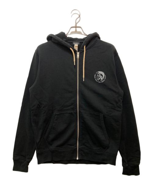 DIESEL（ディーゼル）DIESEL (ディーゼル) ジップパーカー ブラック サイズ:Lの古着・服飾アイテム