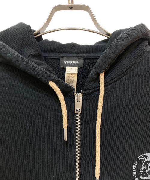 DIESEL（ディーゼル）DIESEL (ディーゼル) ジップパーカー ブラック サイズ:Lの古着・服飾アイテム