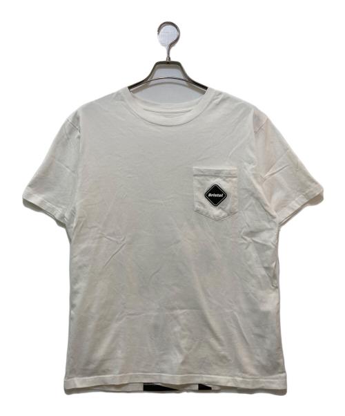 F.C.R.B.（エフシーレアルブリストル）F.C.R.B. (エフシーレアルブリストル) BIG LOGO POCKET TEE ホワイト サイズ:Lの古着・服飾アイテム