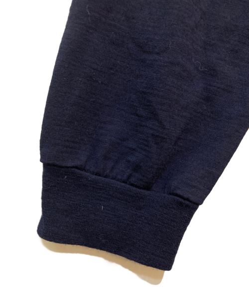 SEDAN ALL-PURPOSE（セダンオールパーパス）SEDAN ALL-PURPOSE (セダンオールパーパス) OG LOGO WOOL JERSEY L/S TEE ネイビー サイズ:Mの古着・服飾アイテム