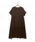 ebure (エブール) アセテートクロスワンピース ブラウン サイズ:38：9000円