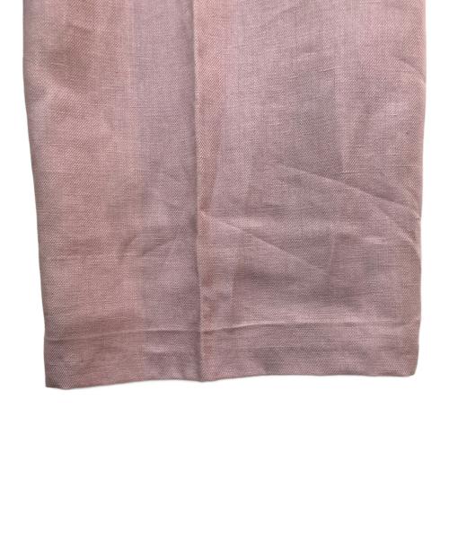 ebure（エブール）ebure (エブール) ヘビーツイル リネンワイドパンツ ピンク サイズ:38の古着・服飾アイテム