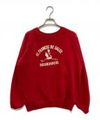 SPORTSWEAR by ART CRAFTスポーツウェアー バイ アートクラフト）の古着「ラグランスウェット」｜レッド