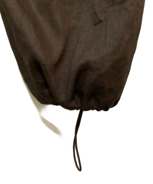 ETRE TOKYO（エトレトウキョウ）ETRE TOKYO (エトレトウキョウ) ドロストヘムリネンワイドパンツ ブラウン サイズ:Sの古着・服飾アイテム