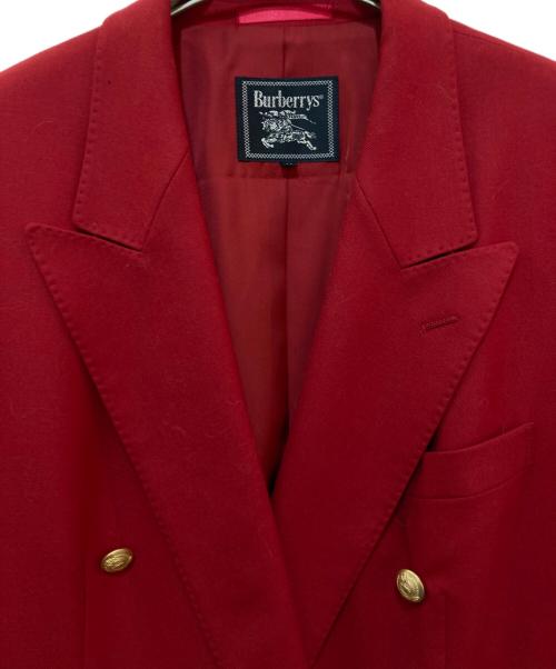 Burberry's（バーバリー）Burberry's (バーバリーズ) 金ボタンダブルジャケット レッド サイズ:11の古着・服飾アイテム