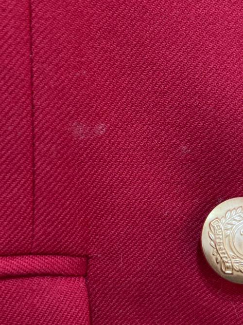 Burberry's（バーバリー）Burberry's (バーバリーズ) 金ボタンダブルジャケット レッド サイズ:11の古着・服飾アイテム